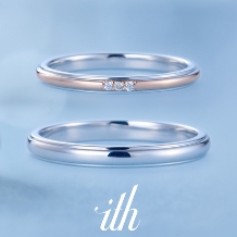 ｉｔｈ（イズ）:【アルページオ】細身でメリハリのあるコンビカラーの結婚指輪