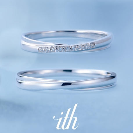 ｉｔｈ（イズ）:【クローチェ】すっきりスタイリッシュなクロスデザインの結婚指輪