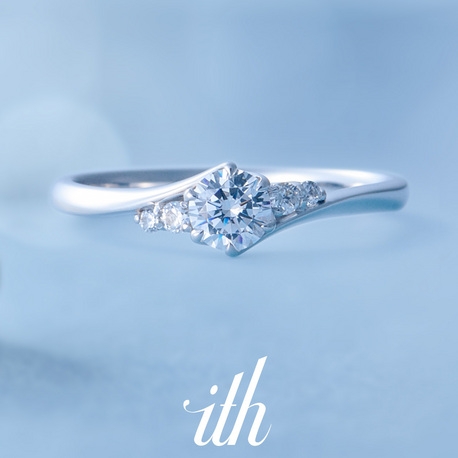 【オーンダ】ダイヤモンドで波間の煌めきを表現した婚約指輪