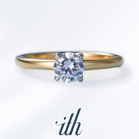 【鍛造/ハナツバキ】控えめなデザイン×大ぶりなダイヤモンドの大人の婚約指輪