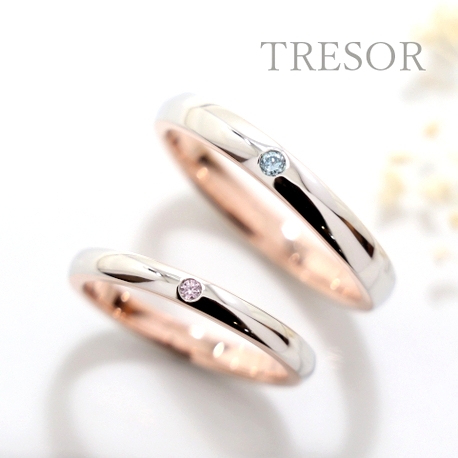 TRESOR（トレゾア）:『自由なアレンジで世界に一つの結婚指輪に』セミオーダーで造る二人だけの結婚指輪に