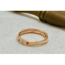 結婚指輪手作り.com:ピンクゴールドとイエローゴールドの手作り結婚指輪【27,351円】甲丸