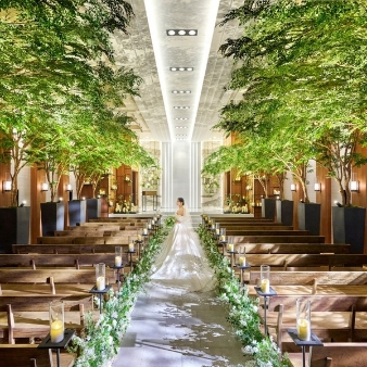 結婚式場：＼全館リニューアルSP／最大150万特典◆光×緑溢れるチャペル