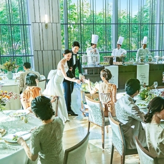 結婚式場：＼当館人気No1*／豪華20大特典◆国産牛試食×森のチャペル◆