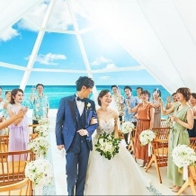 アートグレイス オーシャンフロントガーデンチャペル 沖縄:【家族・親族と】挙式+15名会食プラン◎40名様まで可:
