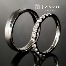 ＴＡＮＺＯ．(鍛造指輪):[TANZO]プラチナ鍛造結婚指輪
