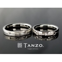 ＴＡＮＺＯ．(鍛造指輪):[TANZO]『ハミ』デザインの結婚指輪
