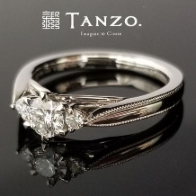 ＴＡＮＺＯ．(鍛造指輪):*「ハートマーク」でクリップ登録*[TANZO]ダイヤモンドが美しく輝く婚約指輪