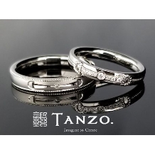 ＴＡＮＺＯ．(鍛造指輪):[TANZO]『ハミ』デザインの結婚指輪