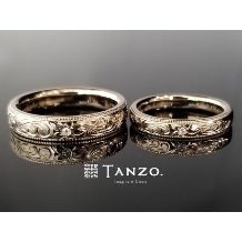 [TANZO] コーラルゴールドでオーダーメイドした結婚指輪