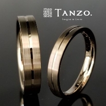 [TANZO]ストレート形状で幅広な重厚デザインの結婚指輪