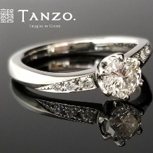 ＴＡＮＺＯ．(鍛造指輪):[TANZO]人気の面取りデザインの婚約指輪