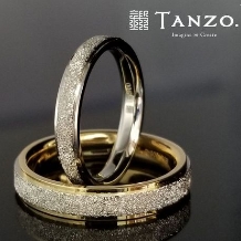 [TANZO]鍛造製法でお造りした重厚なデザインのご結婚指