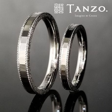 ＴＡＮＺＯ．(鍛造指輪):[TANZO]こだわりの面取りカットの結婚指輪