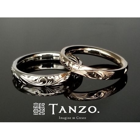 ＴＡＮＺＯ．(鍛造指輪):[TANZO]ハワイアン彫りが美しく輝かしい鍛造リング