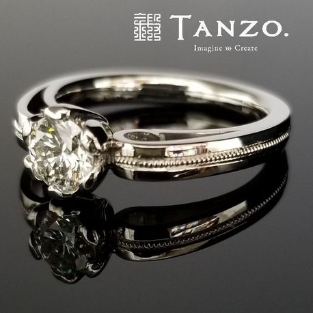 ＴＡＮＺＯ．(鍛造指輪):[TANZO]エレガントな婚約指輪