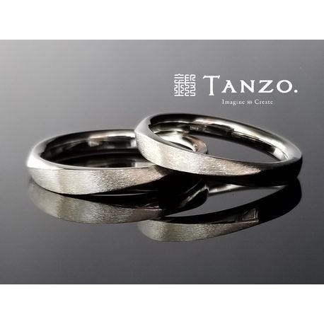 ＴＡＮＺＯ．(鍛造指輪):[TANZO]鍛造製法でお造りした動きのあるマリッジリング
