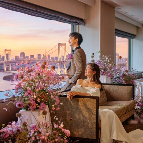 ベイサイドホテル　アジュール竹芝：[家族＆少人数婚10名50万円～]挙式のみOK&海見え会場見学♪