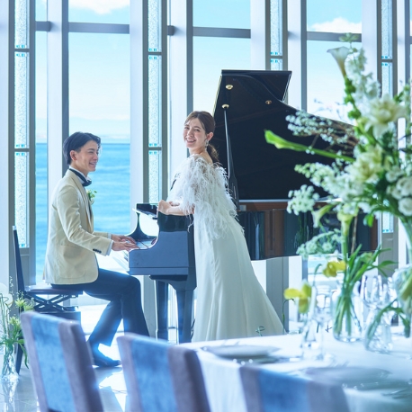 ノートルダム大阪ＯＮＥ：プレ花嫁人気【最新ドレス試着◎】絶景ロケ＆贅沢試食＊12大特典