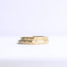 ＣＲＡＦＹ（クラフィ）:【ふたりで作る結婚指輪】やさしい風合い槌目デザイン/K18イエローゴールド
