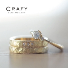 ＣＲＡＦＹ（クラフィ）:【手作りセットリング】重ね付けにぴったり！アンティーク調に輝く結婚・婚約指輪