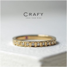 ＣＲＡＦＹ（クラフィ）:【世界にひとつの手作り婚約指輪】K18イエローゴールドで作るエタニティリング