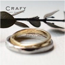 ＣＲＡＦＹ（クラフィ）:【ふたりで作る結婚指輪】手書きイラスト入り！オリジナルの結婚指輪