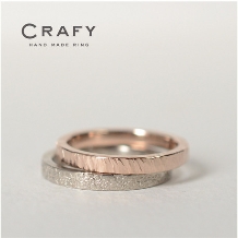 ＣＲＡＦＹ（クラフィ）:【叩いて作る結婚指輪】ミンサー柄入り！永遠を誓う、手作り結婚指輪