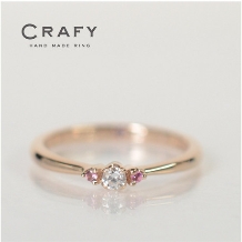 ＣＲＡＦＹ（クラフィ）:【想いを込めて手作り】ピンクトルマリンとピンクゴールドの婚約リング