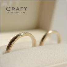 ＣＲＡＦＹ（クラフィ）:【ふたりで作る結婚指輪】アンティーク調に輝くシャンパンゴールド