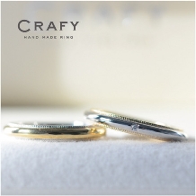 ＣＲＡＦＹ（クラフィ）:【ふたりで作る結婚指輪】イエローゴールド×プラチナ コンビネーションリング