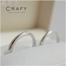 ＣＲＡＦＹ（クラフィ）:【ふたりで作る結婚指輪】天の川のように流れるライン「ミルキーウェイ」