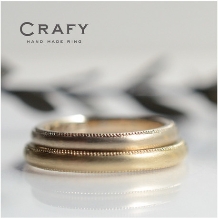 ＣＲＡＦＹ（クラフィ）:【ふたりで作る結婚指輪】シャンパンゴールド×ホワイトゴールド