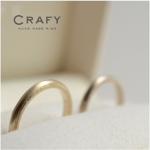 ＣＲＡＦＹ（クラフィ）:【ふたりで作る結婚指輪】シャンパンゴールド×ホワイトゴールド