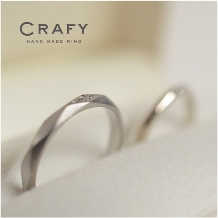 ＣＲＡＦＹ（クラフィ）:【ふたりで作る結婚指輪】ブラックゴールド×ホワイトゴールド