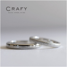 ＣＲＡＦＹ（クラフィ）:【ふたりで作る結婚指輪】刻印付き！センターラインの結婚指輪