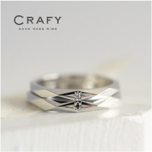 ＣＲＡＦＹ（クラフィ）:【ふたりで作る結婚指輪】多面体×八光留めで指元をクールに演出！