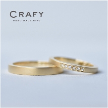 ＣＲＡＦＹ（クラフィ）:【ふたりで作る結婚指輪】無料刻印付き！シンプルだけどこだわりのK18リング
