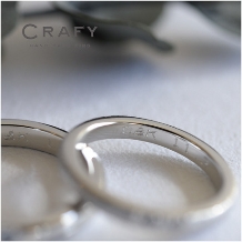 ＣＲＡＦＹ（クラフィ）:【ふたりで作る結婚指輪】刻印付き！センターラインの結婚指輪