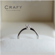 ＣＲＡＦＹ（クラフィ）:【手作りで想いを込める】ダイヤ際立つシェイプリング