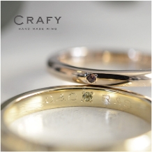 ＣＲＡＦＹ（クラフィ）:【ふたりで作る結婚指輪】重なるハート！ふたりで一つのペアデザイン