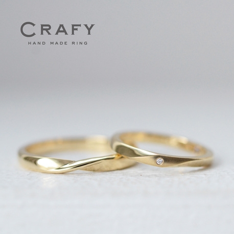 ＣＲＡＦＹ（クラフィ）:【ふたりで作る結婚指輪】メビウスのシンプルな結婚指輪／K18イエローゴールド