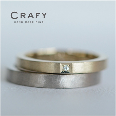 ＣＲＡＦＹ（クラフィ）:【オーダーも手作りも】モダン調のシンプルな平打ちリング