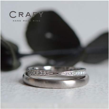 ＣＲＡＦＹ（クラフィ）:【ふたりで作る結婚指輪】リボンシェイプのエタニティリング