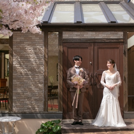 北野異人館　旧クルペ邸：桜満開★【初見学で挙式プレゼント】光×緑×邸宅のチャペル見学