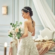 dress重視派必見♪併設のドレスショップ「DESTINA」の豊富なカラーとデザインの中から花嫁本来の美しさを引き出すドレスをセレクト。