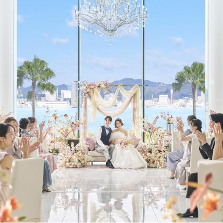 ララシャンス ＫＯＢＥ：【GWラスト】憧れ花嫁体験*絶景貸切リゾート邸宅≪150万特典付≫