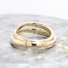 atelier ROE:ふたりで作る特別な手作り結婚指輪【肌なじみの良いゴールドをダイヤモンドアレンジ】