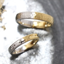 atelier ROE:ふたりで作る特別な手作り結婚指輪【鎚目加工とミル打ちでカッコよくアレンジ】