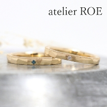 atelier ROE:【アンティークなデザインにメレダイヤでアレンジ】ふたりで作る特別な手作り結婚指輪